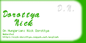 dorottya nick business card